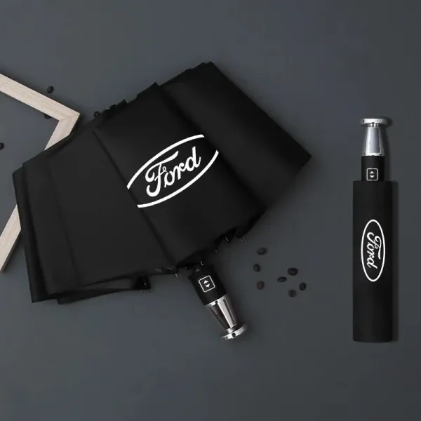 Ford Logo Folding Umbrella Black - 1