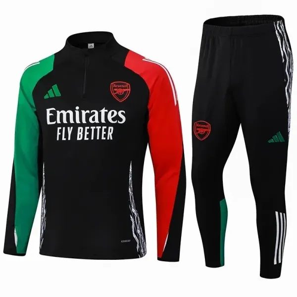 Adidas Arsenal Training Tracksuit Black Green Red - 1