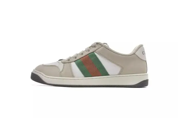 Gucci Tennis 1977 Beige Green Red Striped Sneakers - 1