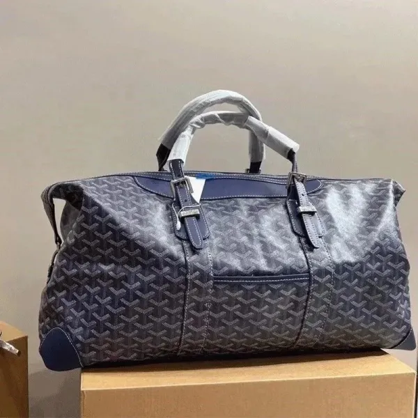 Goyard Saint Louis Duffle Bag Navy Blue Travel Bag - 1