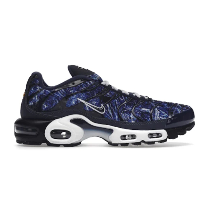 Nike Air Max Plus Navy Blue Marble Print Sneakers - 2