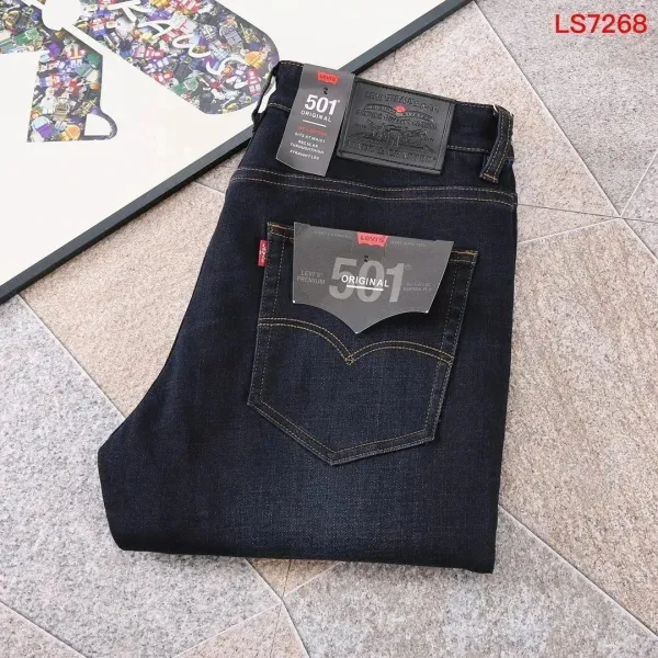 Levi's 501 Original Dark Indigo Jeans - 1