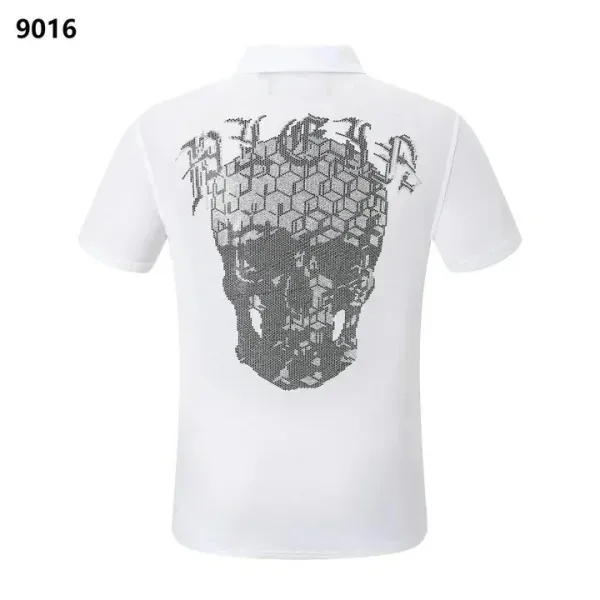 Philipp Plein Skull Print White Polo - 1