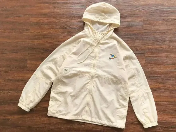 Design Quilted Bomber Jacket White with Black Trim - 8