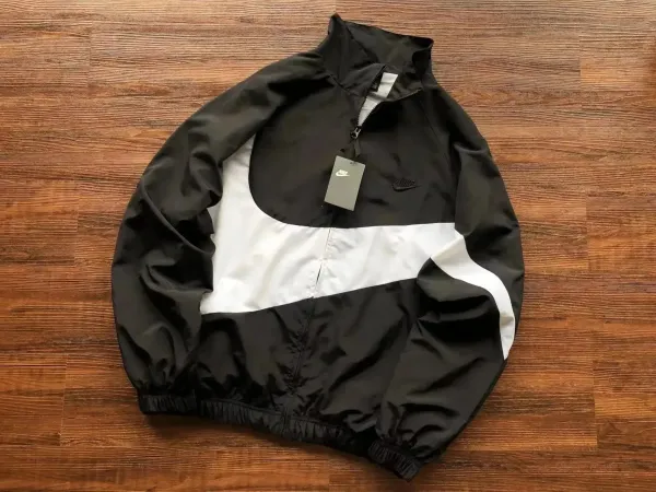 Nike Windrunner Jacket Black/White Windbreaker - 1