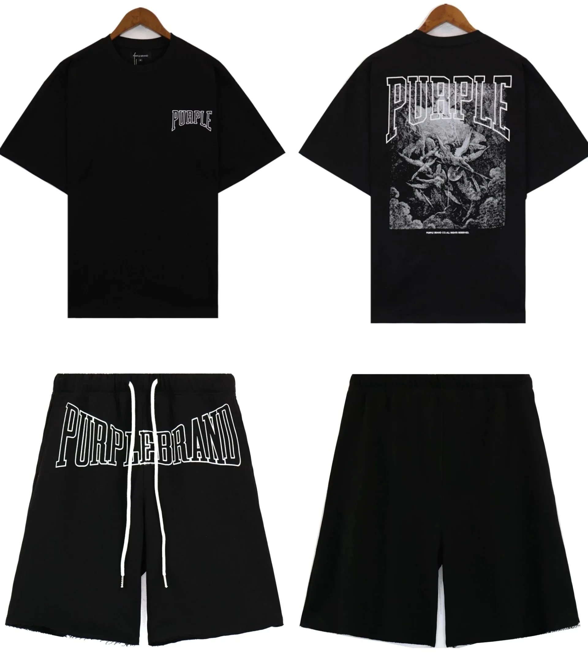 NOFS Star Logo Black Hoodie and Sweatpants Set - 10
