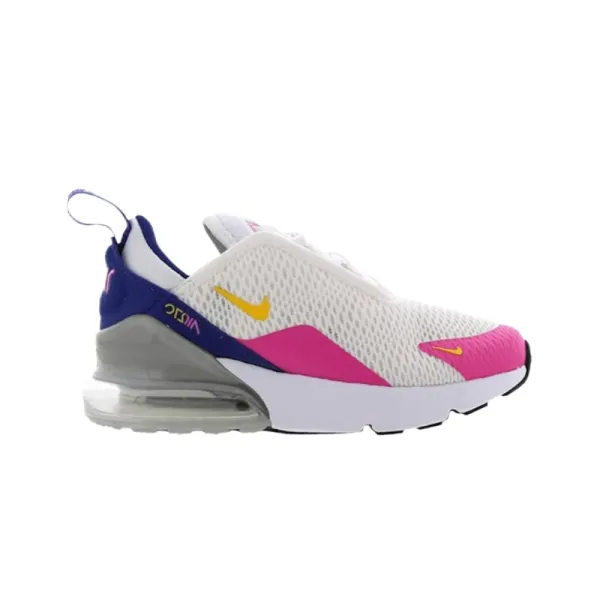 Nike Air Max 270 White Pink Purple Running Shoes - 1