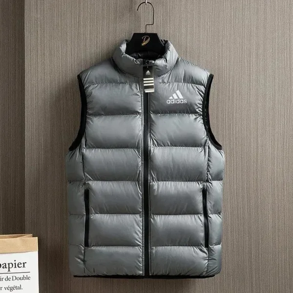 Adidas Vest Gray Puffer Vest - 1