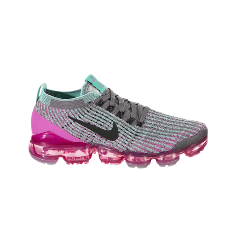 Nike Air VaporMax Flyknit 3 Turquoise Pink Running Shoes - 23