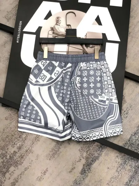 Off-White x Louis Vuitton Monogram Patchwork Shorts Navy White - 11