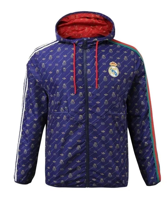 Adidas Real Madrid Windbreaker White/Navy Jacket - 3