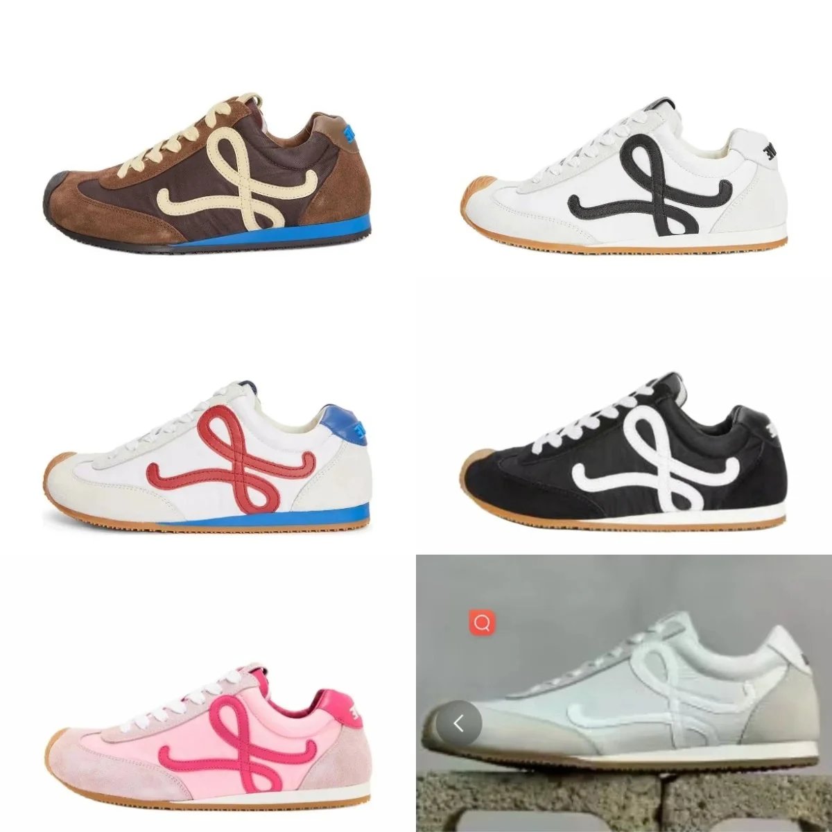 Loewe Puzzle Sneaker Black White Gum Sole Sneakers - 2