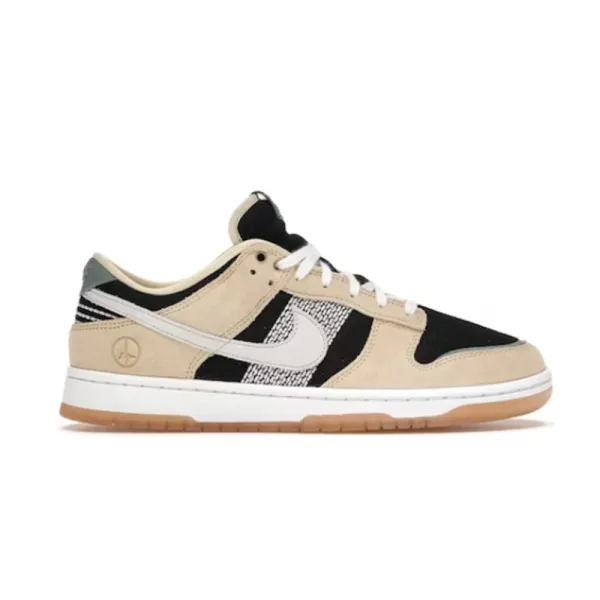 Nike SB Dunk Low x Parra Beige Black Sneakers - 1