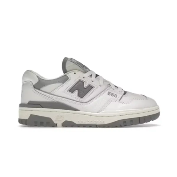 New Balance 550 White Gray Sneakers - 1