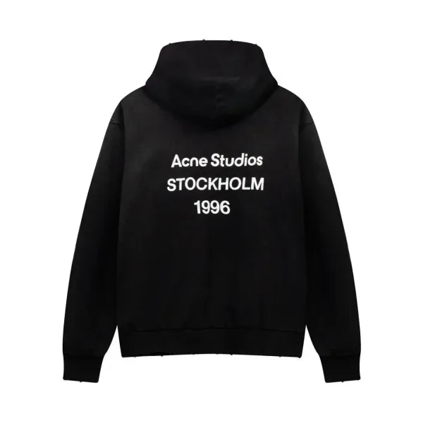 Acne Studios Stockholm 1996 Black Hoodie - 1