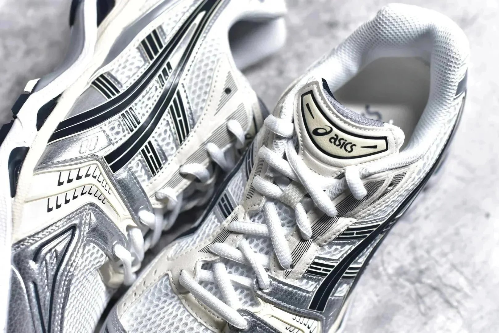 Asics Gel-Kayano 14 Silver Blue Running Shoes - 11