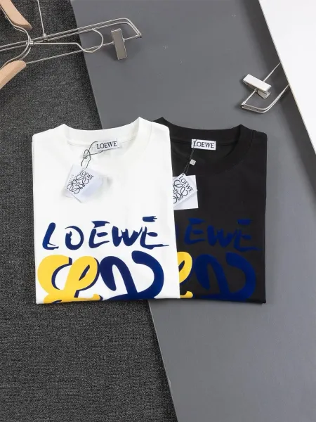 Loewe Anagram Embroidered Black T-Shirt - 3