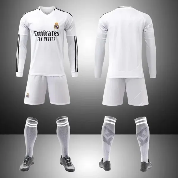 Real Madrid 2023-24 Home Kit White Jersey Set - 1