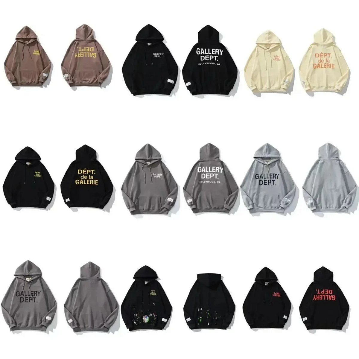 Gallery Dept. Paint Splatter Hoodie Black product detail 2 in Litbuy spreadsheet finds
