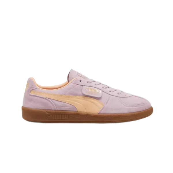 Puma One Piece Lavender and Peach Suede Sneakers - 1