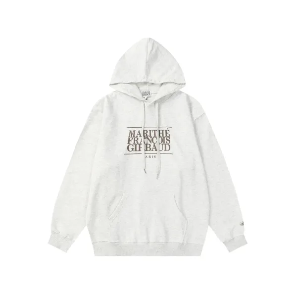 Marithé + François Girbaud Logo Hoodie Gray - 1
