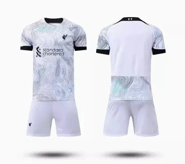 Liverpool FC x Standard Chartered 2023-24 Third Kit White Wave Pattern Jersey - 1