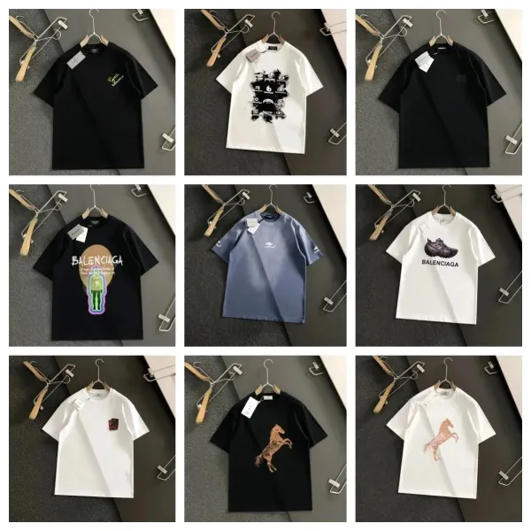 Balenciaga Logo Wave T-Shirt White - 2