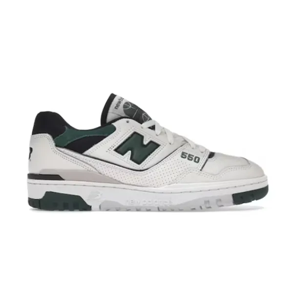 New Balance 550 White Green Sneakers - 2