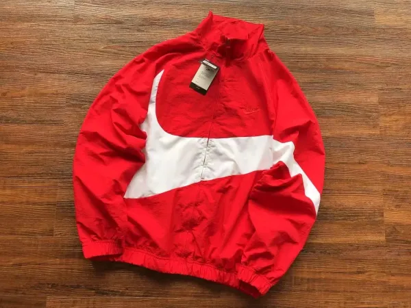 Nike Windrunner Red and White Windbreaker - 1