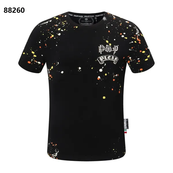 Philipp Plein PP Hexagon Rhinestone Black T-Shirt - 11