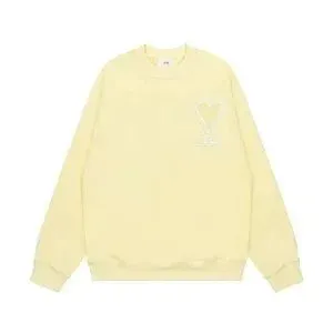 Gallery Dept. Embroidered Logo Sweatshirt Pale Yellow Hoodie - 1