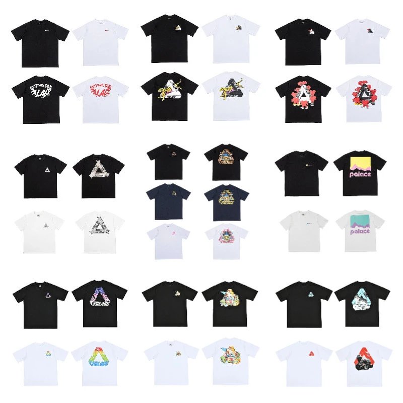 Palace Tri-Force Pink Outline T-Shirt - 3