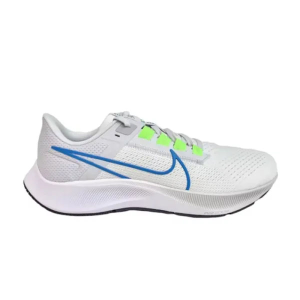 Nike Air Zoom Pegasus 39 White/Blue/Green Running Shoes - 2