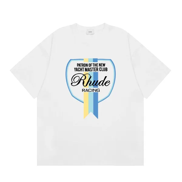 Rhude New Money Graphic Print Beige T-Shirt - 3