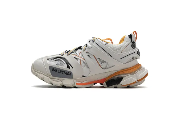 Balenciaga Track 2 Orange White Chunky Sneakers - 1