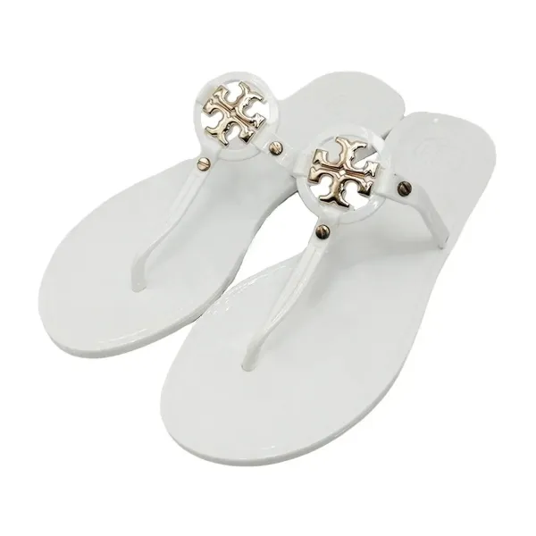 Tory Burch Miller White Jelly Sandals - 1