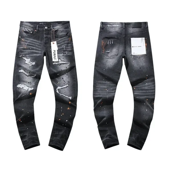 Gallery Dept. Paint Splatter Distressed White Jeans - 6