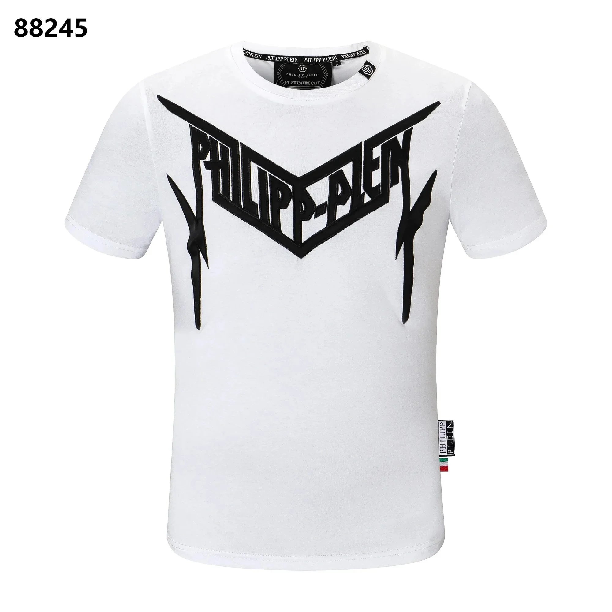 Philipp Plein Platinum Cut All-Over Print Skull & Ornament White T-Shirt - 6