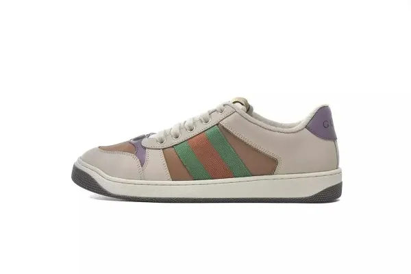 Gucci Rhyton Web Stripe Beige Multicolor Sneakers - 1