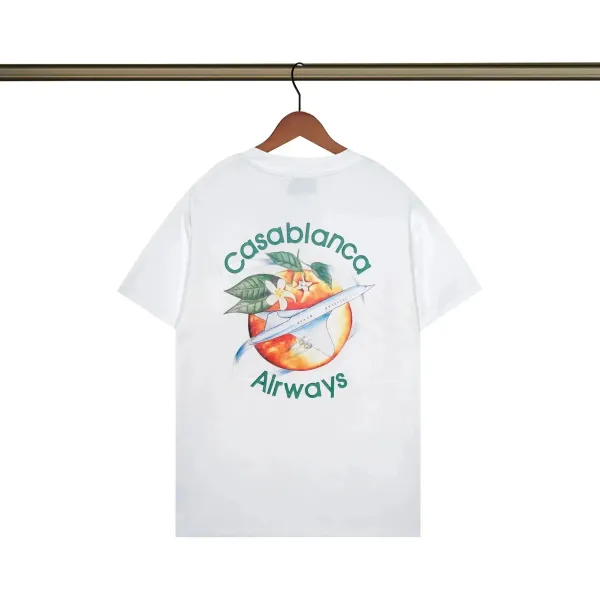 Casablanca Airways Graphic Print White T-Shirt - 1