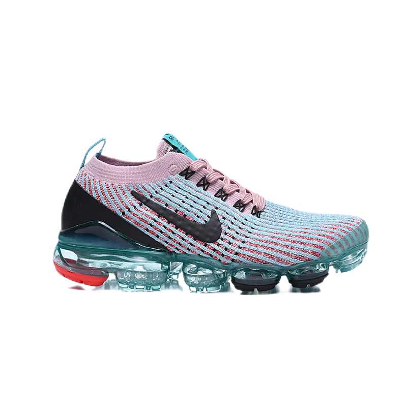 Nike Air VaporMax Flyknit 3 Turquoise Pink Running Shoes - 5
