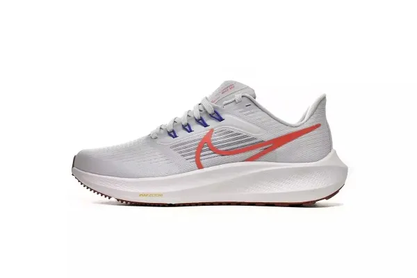 Nike Air Zoom Pegasus 39 Gray Orange Running Shoes - 1