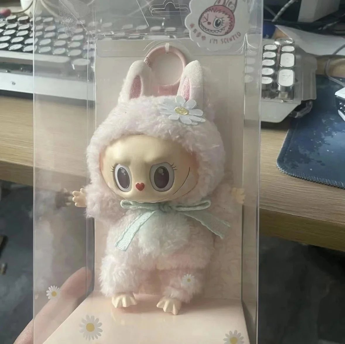 Molly x I'm Scented Daisy Bunny Plush Keychain White