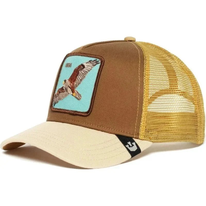 Goorin Bros. Goorin Bros. High Eagle Trucker Cap in Brown/Yellow Brown