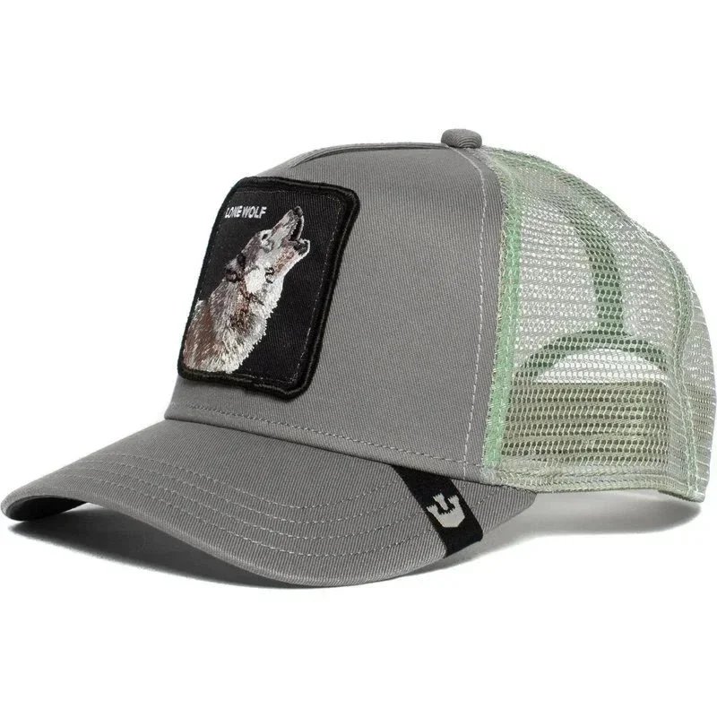 Goorin Bros Goorin Bros Lone Wolf Trucker Hat - Grey Wolf Grey