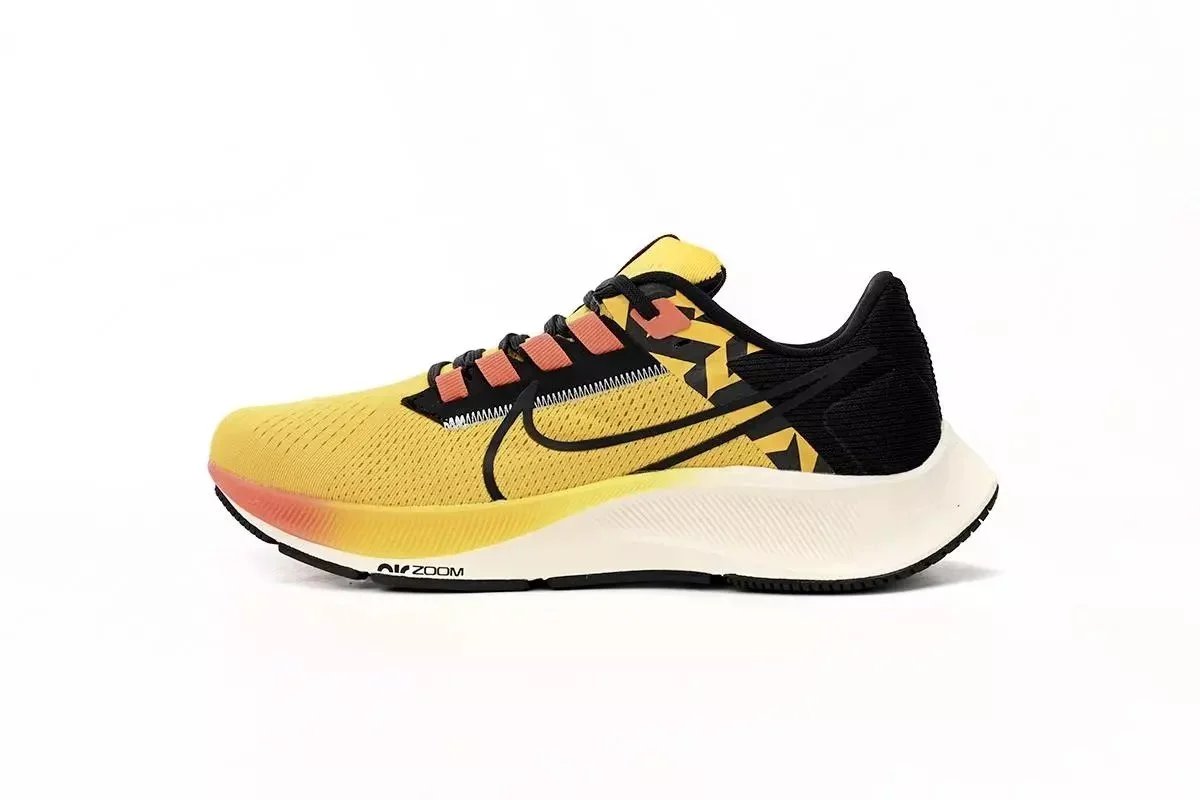 Nike Air Zoom Pegasus 39 Yellow Black Orange Running Shoes - 1