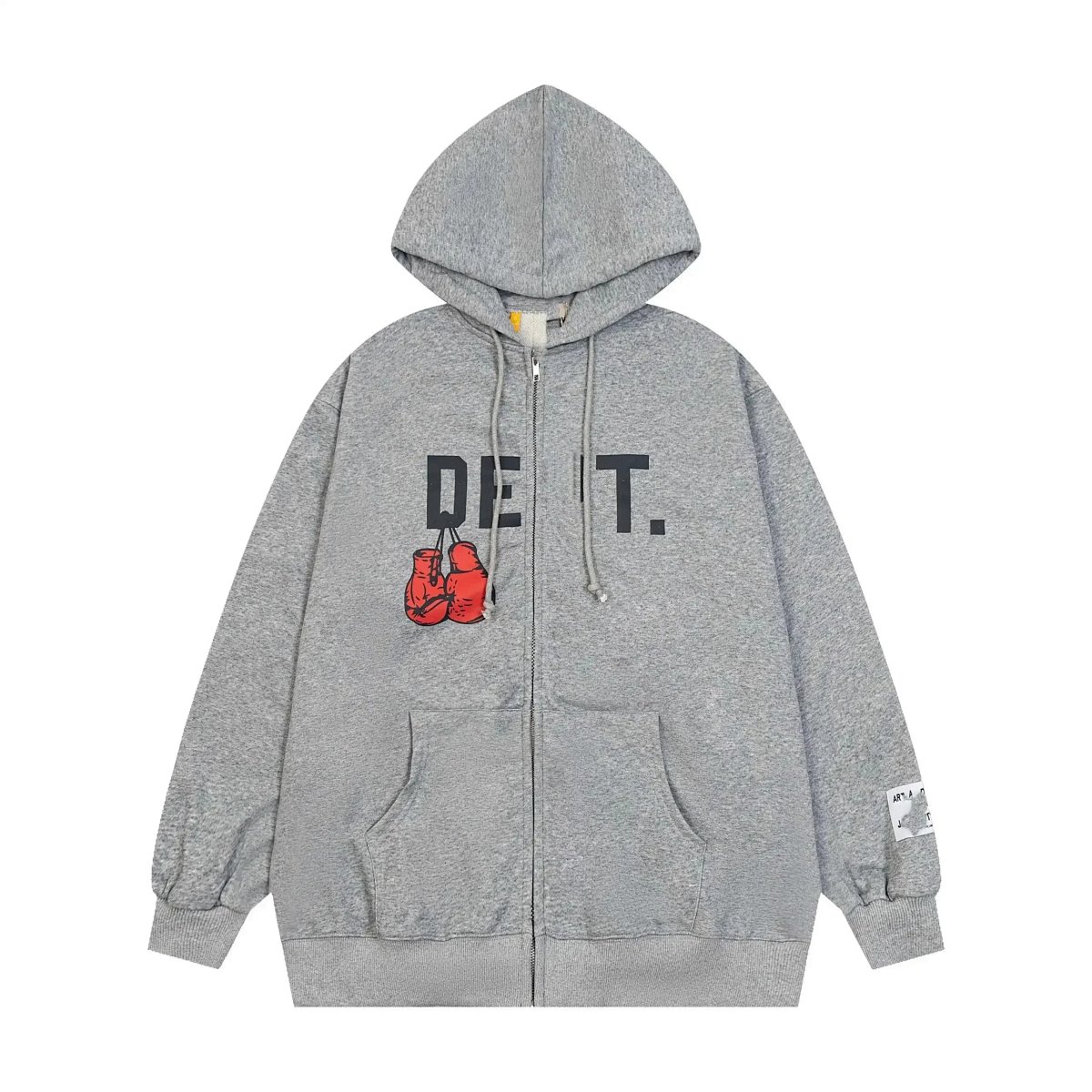 Gallery Dept. Distressed Logo Hoodie Army Green product detail 2 in Litbuy spreadsheet finds