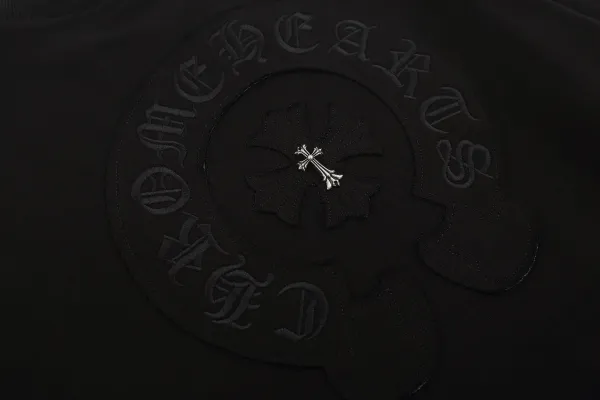 Chrome Hearts Cross Embroidered White Hoodie - 10