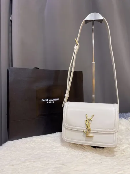 Saint Laurent Kate Small Croc-Embossed Black Chain Bag - 4