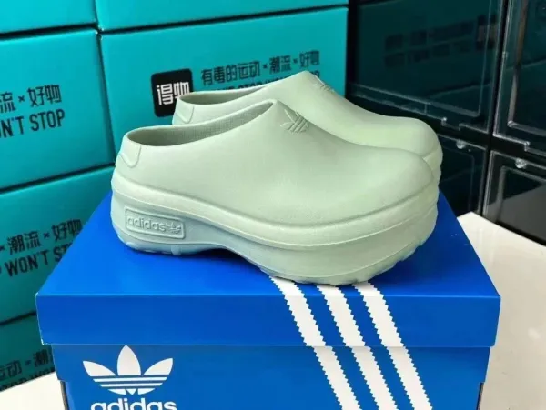 Adidas Originals Clog Platform Mint Green Casual Shoes - 1